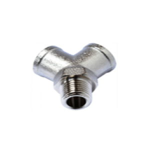 Raccordo a Y 2 femmine + 1 maschio 3/8"