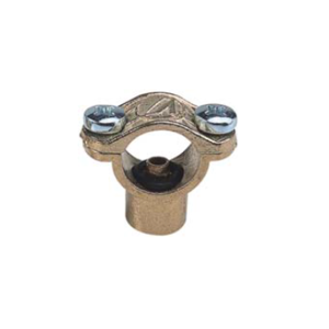 Morsetto a fascetta in ottone 1/4" per aste 1/2"