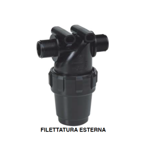 Filtro in linea 1/2"  filettato esterno maschio 100 MESH