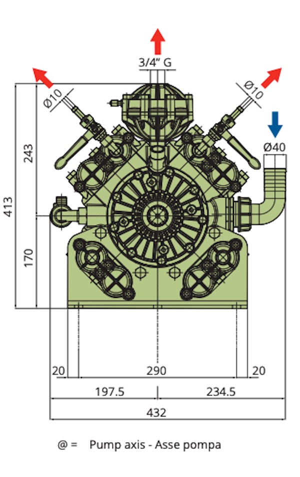 Pompa Annovi Reverberi AR 1604 C/C