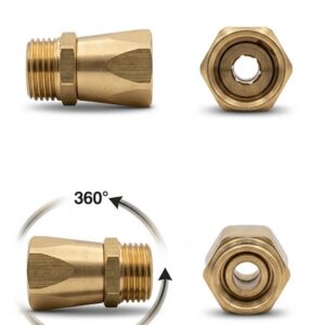 Raccordo girevole M+F 1/2" per lancia a mitra