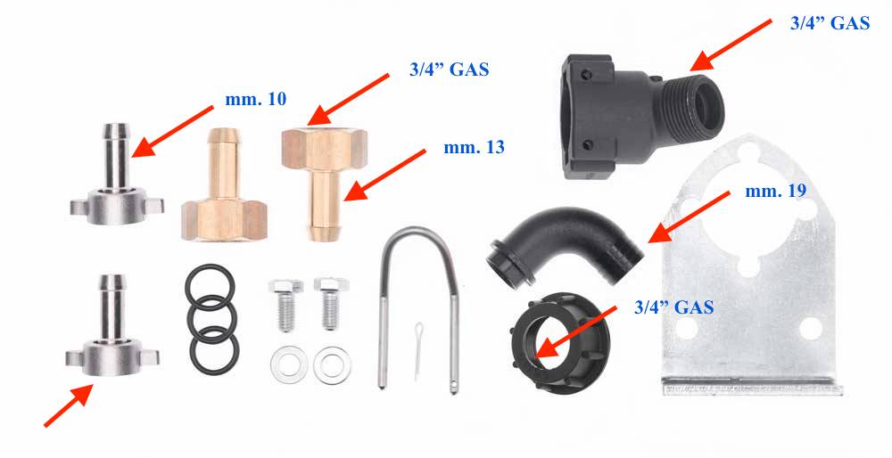 Annovi Reverberi kit comando su pompa /comando a distanza con staffa supporto per RM 40 su pompa AR 503