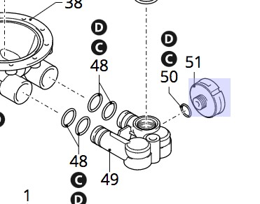 Annovi Reverberi kit supporto membrana aspirazione ORIGINALE AR 30-50