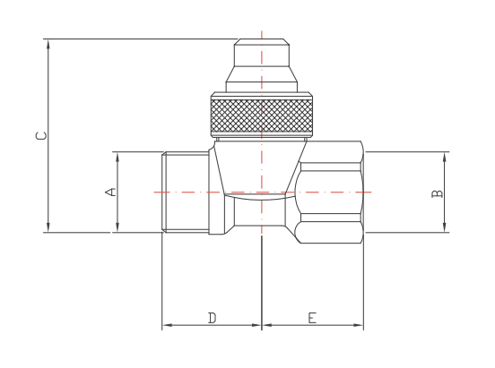 Modulo antigoccia M+F 3/8" per colonnina irrorazione