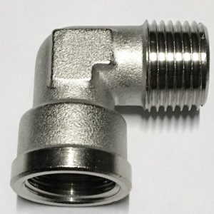 Raccordo a 90° femmina + maschio 1/4"
