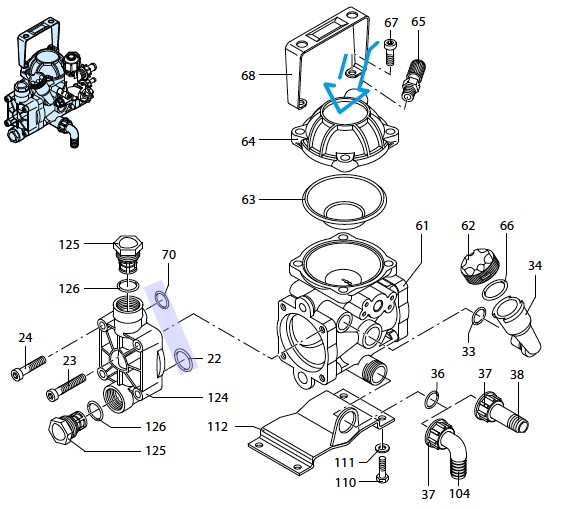 Kit Guarnizioni Annovi Reverberi AR2624 Per Pompe Serie VIP, HPV, XH - Originale Italiano