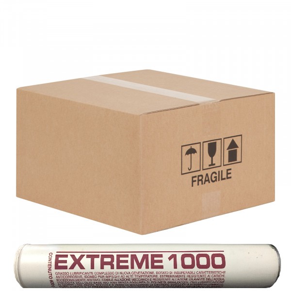Conf. 6 cartucce grasso super professionale VISCOL EXTREME caricamento anteriore gr. 600