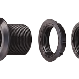 Kit bocchettone di scarico 3/4" con tappo e ghiera in polipropilene