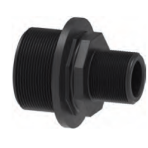 Nipplo riduzione maschio + maschio 3/4" - 1" in polipropilene